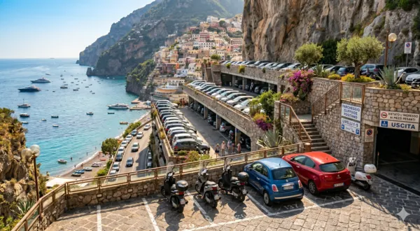Parking in Maiori, Amalfi Coast